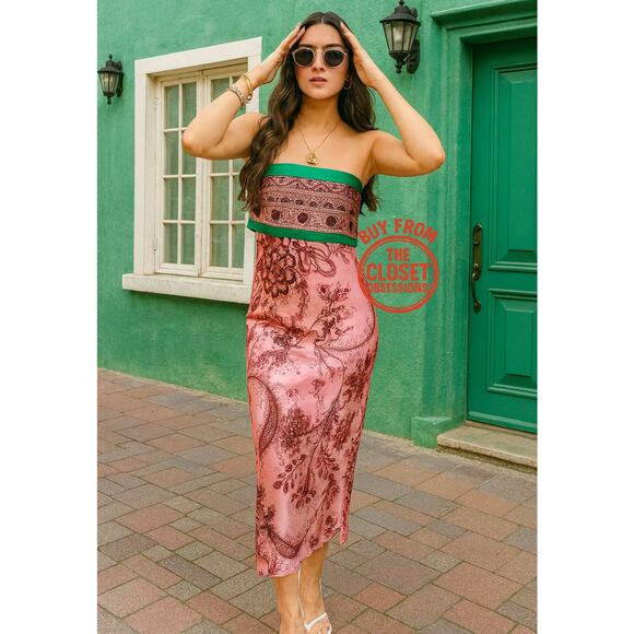 ZARA BLOGGER FAVE!!! Strapless Midi Dress NWT LAST ONE!!! - Picture 2 of 16